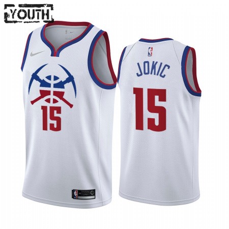 Kinder NBA Denver Nuggets Trikot Nikola Jokic 15 2020-21 Earned Edition Swingman